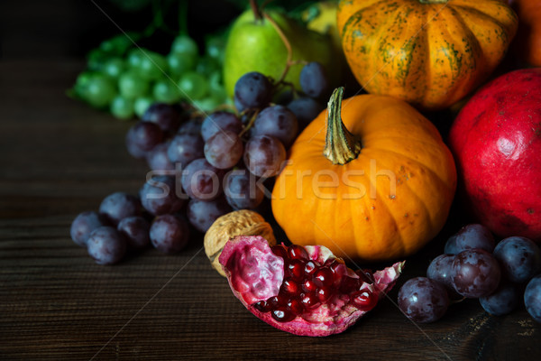 Reichen Ernte unterschiedlich Früchte Gemüse dekorativ Stock foto © Epitavi