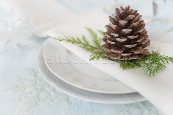 Stock photo: Beautiful Christmas table