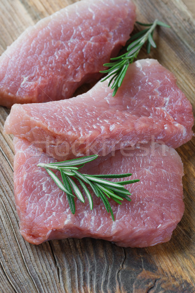 Stock photo: Three pieces of meat