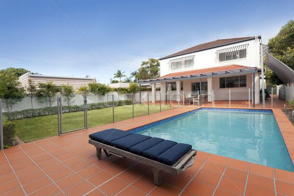現代 プール スイミングプール オーストラリア人 邸宅 ストックフォト © epstock