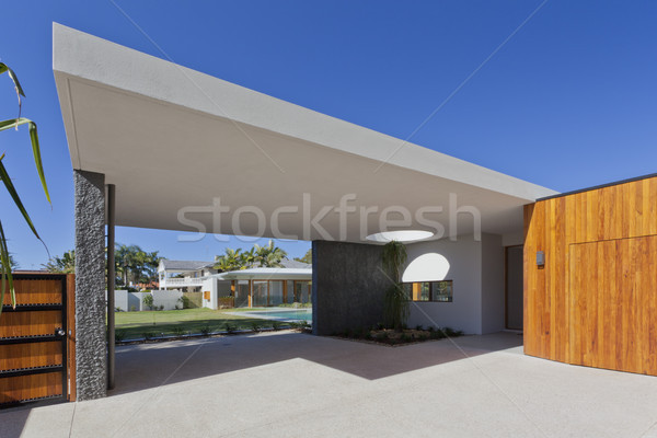 Giriş konak modern avustralya ev Stok fotoğraf © epstock