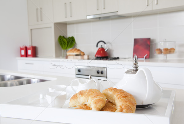 Küche neue modernen Architektur Lifestyle leben Stock foto © epstock