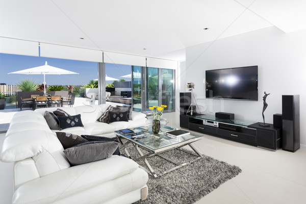 Living room and balcony Stock photo © epstock