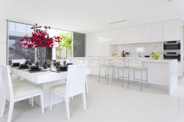 Esszimmer Küche stylish home Haus Stock foto © epstock