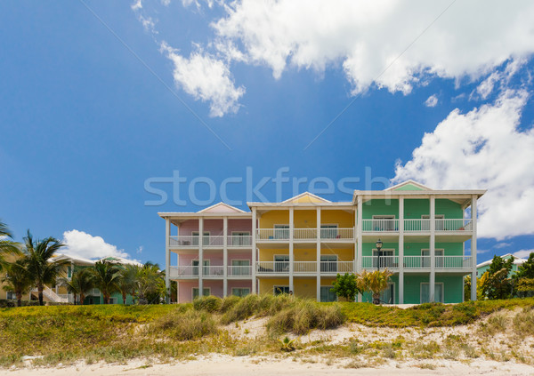 Pastel - colored houses Stock photo © epstock