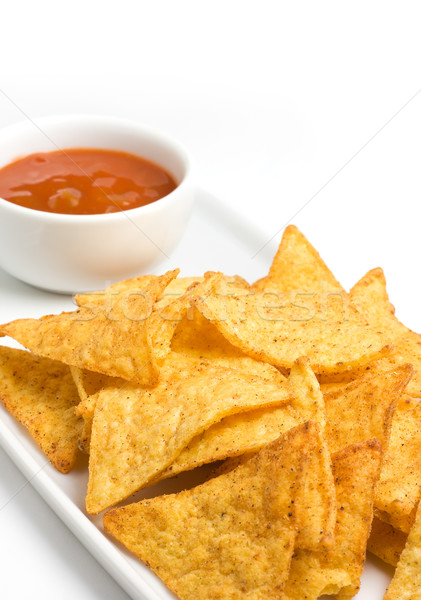 [[stock_photo]]: Tortilla · puces · tasse · mexican · piment · sauce