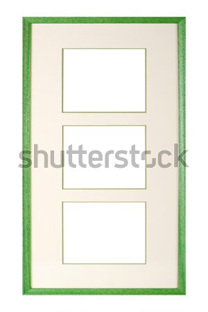 Groene fotolijstje mat moderne stijl houten karton Stockfoto © ErickN