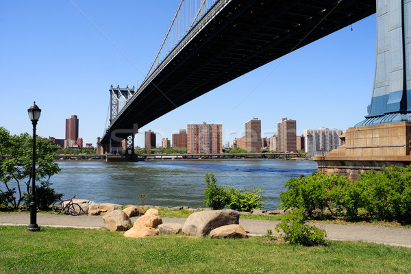 Stock photo: Manhattan bridge perspective