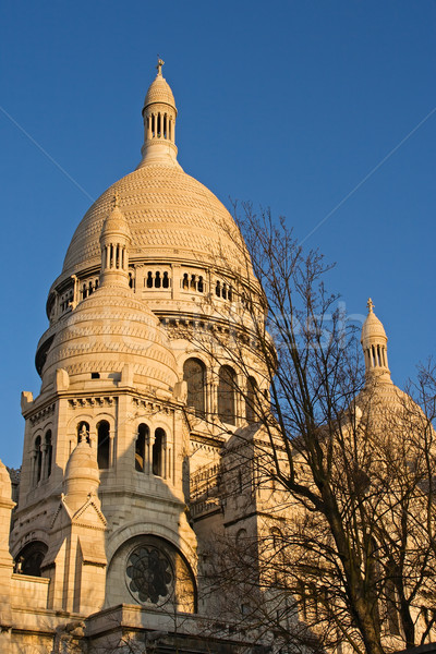 Сток-фото: сумерки · купол · базилика · Монмартр · Париж · Франция