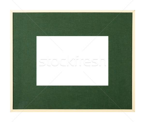 Geel fotolijstje donkere groene mat moderne stijl Stockfoto © ErickN