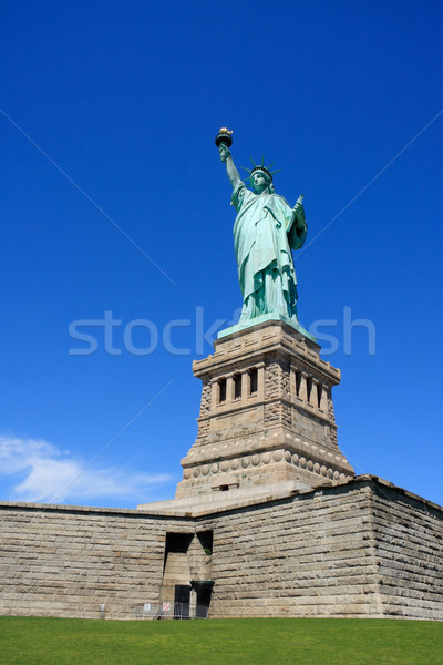 Statue of Liberty on pedestal Stock photo © ErickN