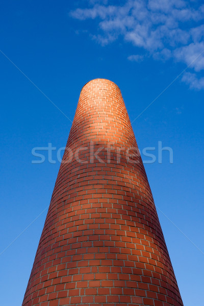 Cegły komin symbol przemysłowych historii Paryż Zdjęcia stock © ErickN