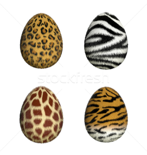 Stock photo: Furry Easter Eggs