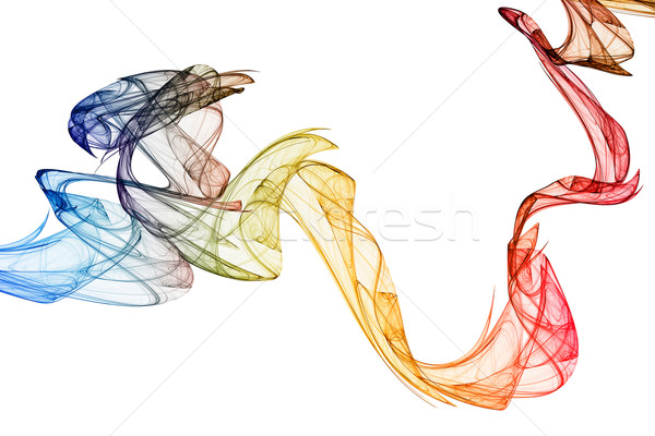Abstract kleurrijk 3D gerenderd fractal ontwerp Stockfoto © ErickN