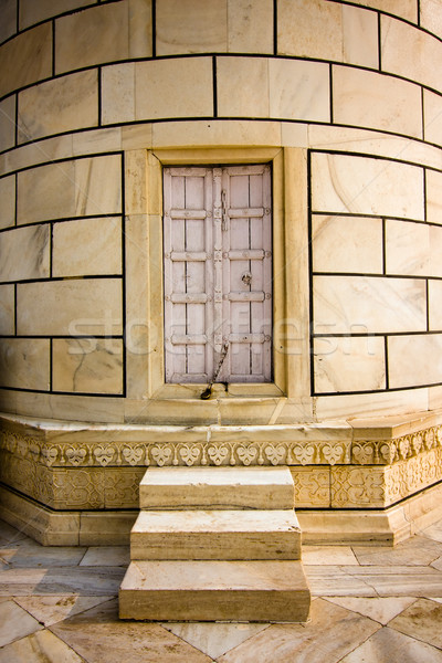 Taj Mahal minarete puerta edificio Asia turismo Foto stock © ErickN