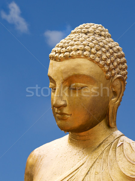 Arany Buddha szobor buddhista templom Párizs Stock fotó © ErickN