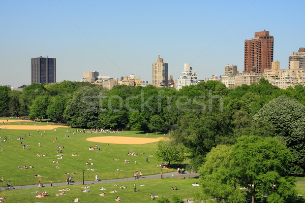 Foto stock: Central · Park · ver · manhattan · New · York · City · EUA · céu