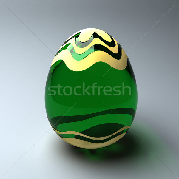 Green easter egg Stock photo © ErickN