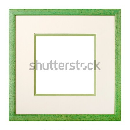 Groene fotolijstje mat moderne stijl houten karton Stockfoto © ErickN
