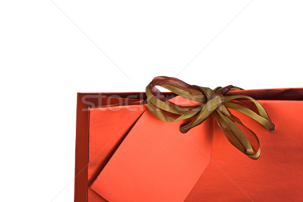 Сток-фото: Рождества · подарок · украшенный · рождения · сумку · из
