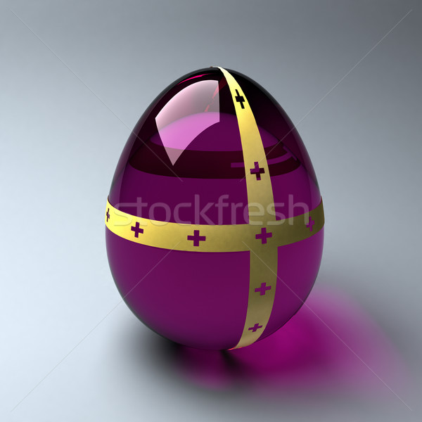 Purple easter egg Stock photo © ErickN