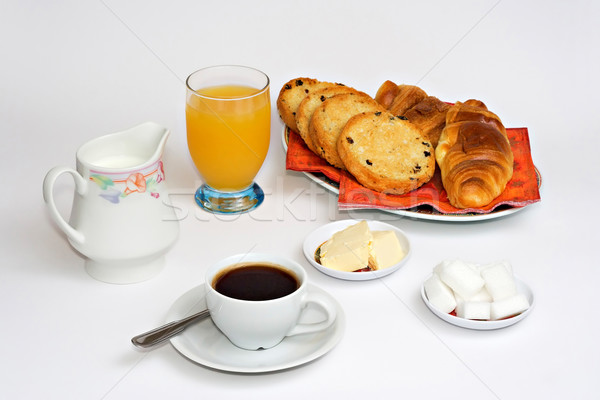 Kontinentales Frühstück Stock foto © ErickN