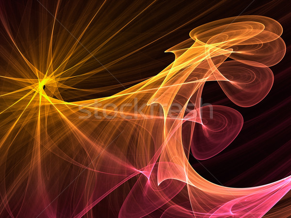 Fractal 3D świetle cząstki ruchu Zdjęcia stock © ErickN