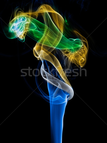 Сток-фото: ладан · дым · волна · тропе · Swirl · вертикальный