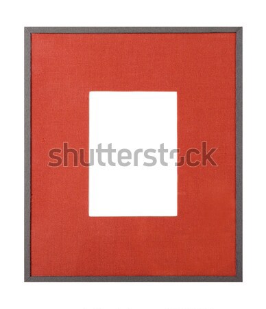 Grau Bilderrahmen rot matt modernen Stil Stock foto © ErickN