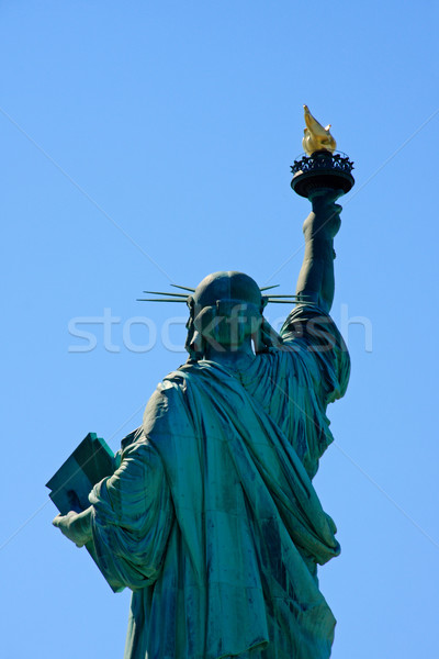 Zdjęcia stock: Posąg · wolności · powrót · strona · widok · z · tyłu · Nowy · Jork