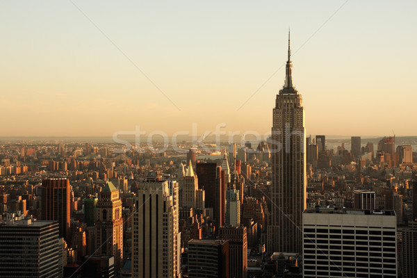 Alsó Manhattan alkonyat városkép New York USA Stock fotó © ErickN