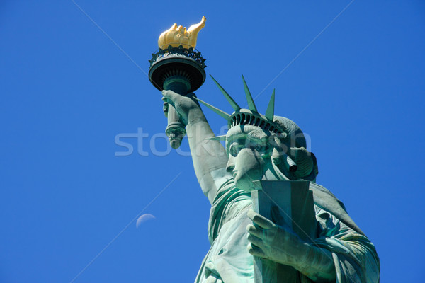 Statue of Liberty and the moon Stock photo © ErickN