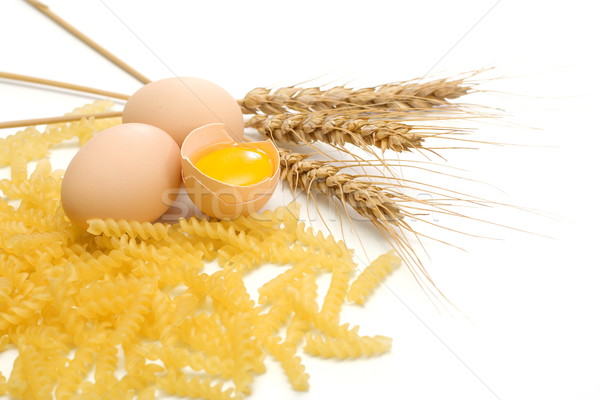 Egg, pasta and wheat Stock photo © erierika