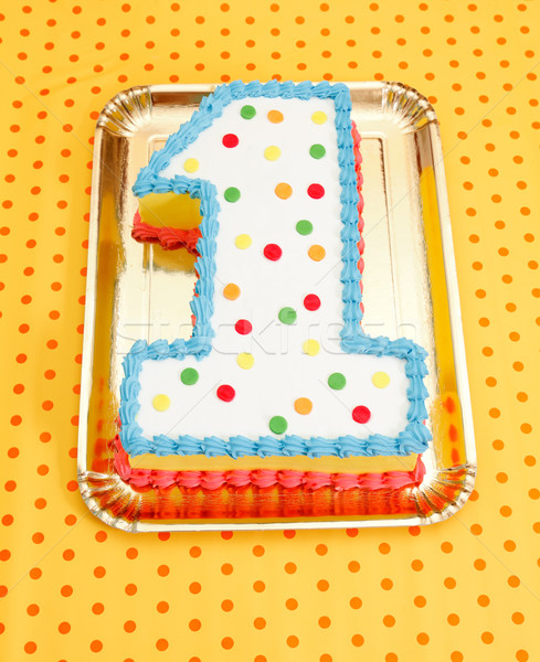First birthday cake Stock photo © erierika