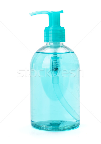 Blue liquid hand-wash soap in plastic bottle Stock photo © erierika