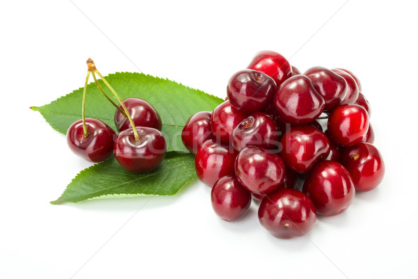 Bunch of sweet cherry berries (Prunus avium) Stock photo © erierika