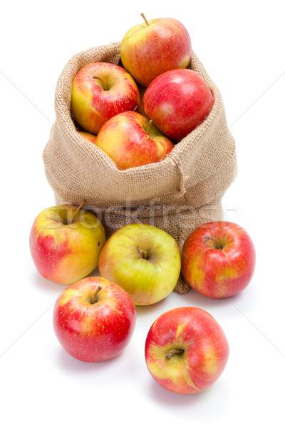 成熟 蘋果 粗麻布 新鮮 紅色 商業照片 © erierika