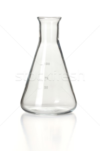 Empty chemistry Erlenmeyer flask Stock photo © erierika