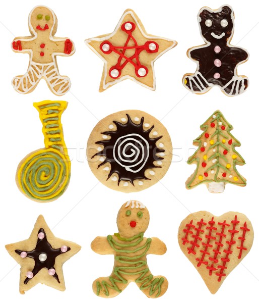 クリスマス クッキー コレクション ハンドメイド 装飾された ストックフォト © erierika