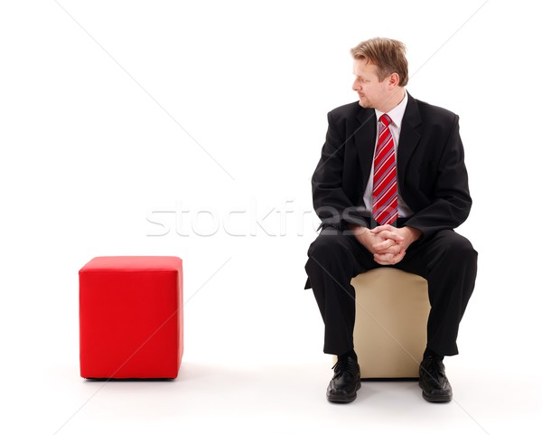 Businessman sitting lonely Stock photo © erierika