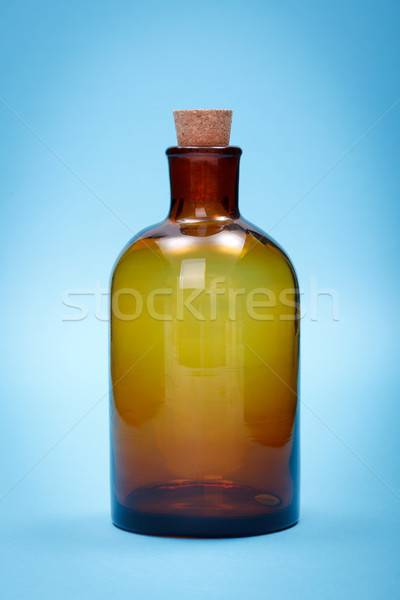 Brown empty glass reagent bottle Stock photo © erierika