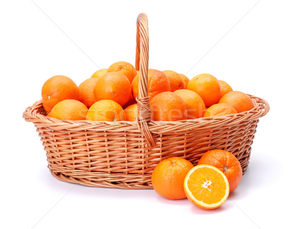 オレンジ バスケット パイプ 柑橘類 フルーツ ストックフォト © erierika