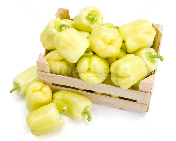 Yellow bell peppers (Capsicum annuum) Stock photo © erierika