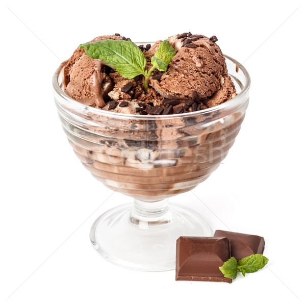 Home made ice cream - parfait Stock photo © erierika