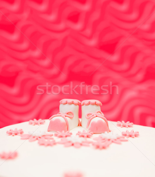 ケーキ クローズアップ 表示 ピンク 花 装飾 ストックフォト © erierika