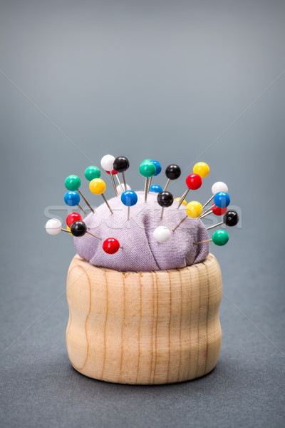 Pincushion with colorful pins Stock photo © erierika