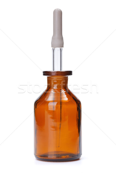 Wskaźnik szkła butelki brązowy medycznych technologii Zdjęcia stock © erierika