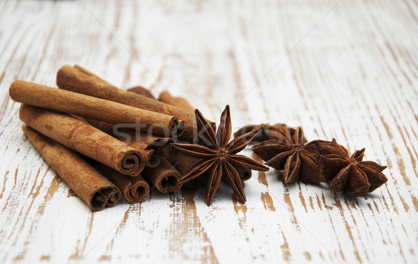 Star anis and cinnamon stick Stock photo © Es75