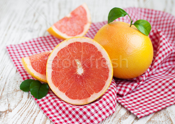 Pomelo maduro hojas alimentos hoja Foto stock © Es75