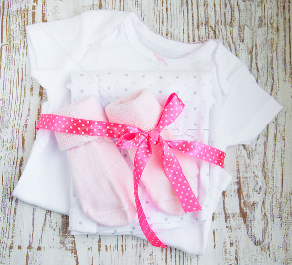 Stock photo: newborn baby clothes